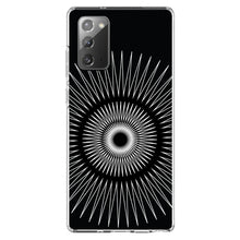 DistinctInk® Clear Shockproof Hybrid Case for Apple iPhone / Samsung Galaxy / Google Pixel - Black White Star Bursts
