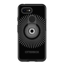 DistinctInk™ OtterBox Symmetry Series Case for Apple iPhone / Samsung Galaxy / Google Pixel - Black White Star Bursts