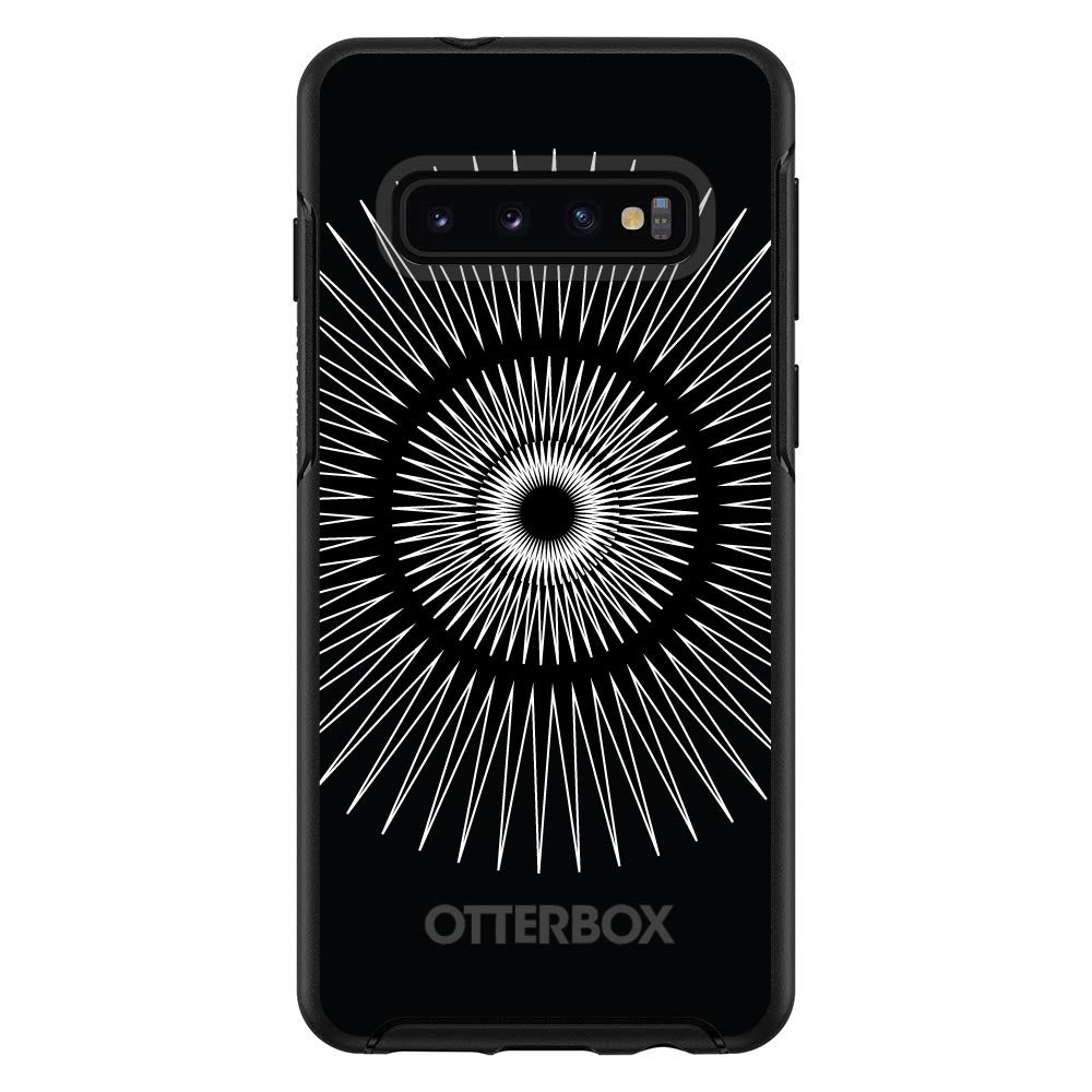Black White Star Bursts OtterBox Symmetry Case for iPhone & Galaxy, view 6