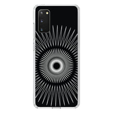 DistinctInk® Clear Shockproof Hybrid Case for Apple iPhone / Samsung Galaxy / Google Pixel - Black White Star Bursts
