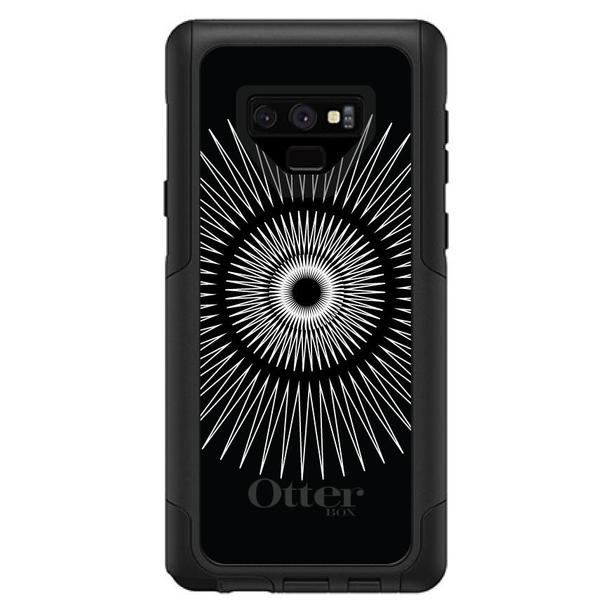 Black White Star Bursts OtterBox Commuter Case for iPhone & Galaxy, view 15
