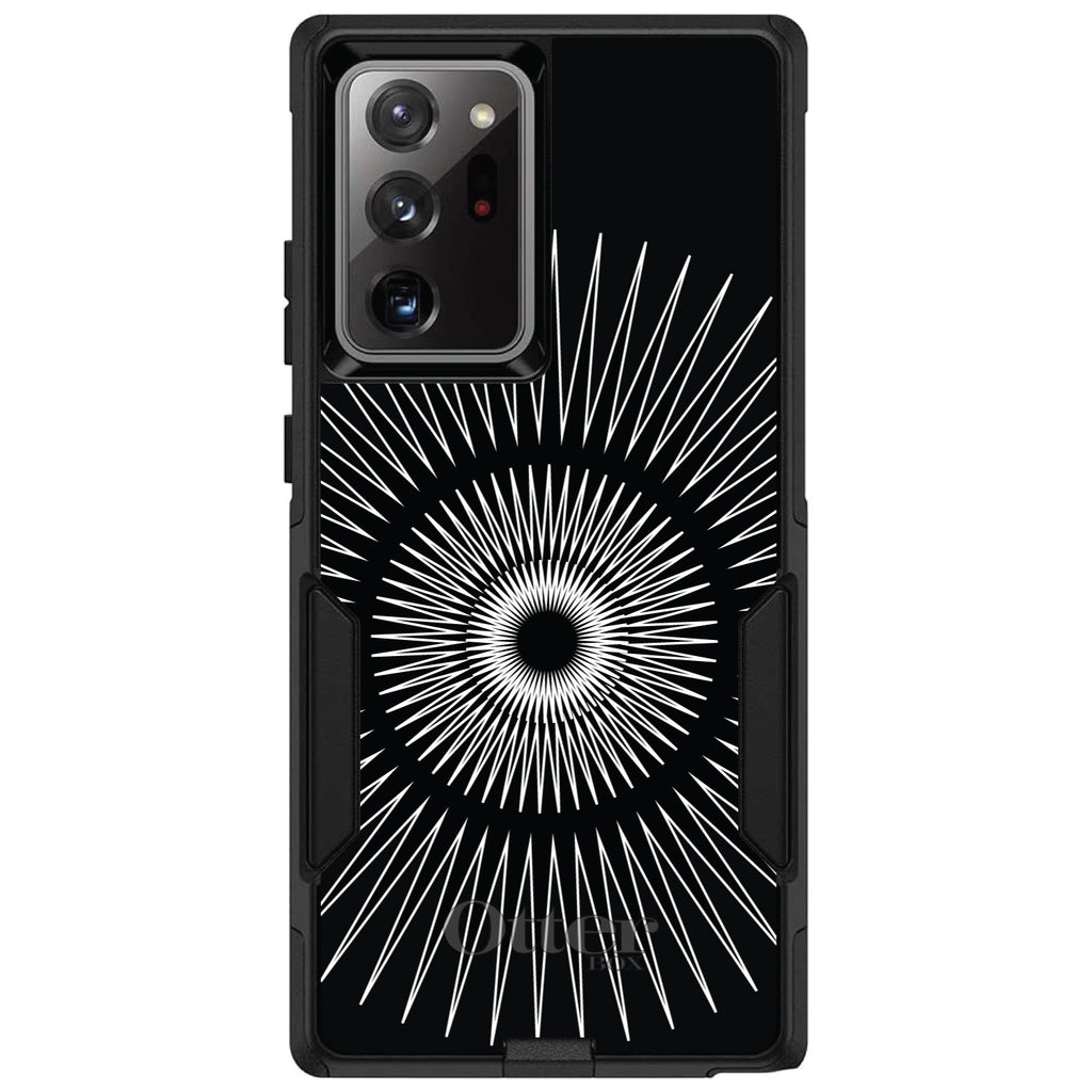 Black White Star Bursts OtterBox Commuter Case for iPhone & Galaxy, view 12