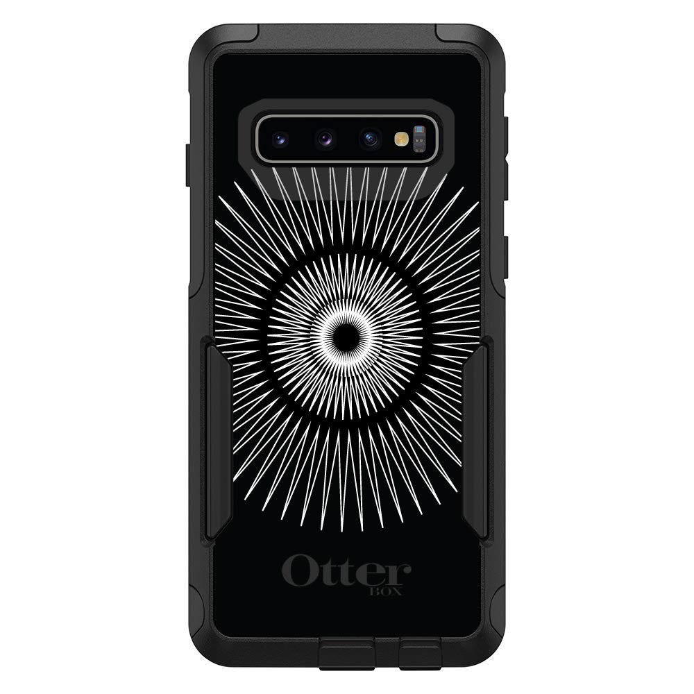 Black White Star Bursts OtterBox Commuter Case for iPhone & Galaxy, view 7