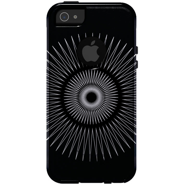 Black White Star Bursts OtterBox Commuter Case for iPhone & Galaxy, view 5