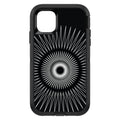 Black White Star Bursts OtterBox Defender Case for iPhone & Galaxy, view 2