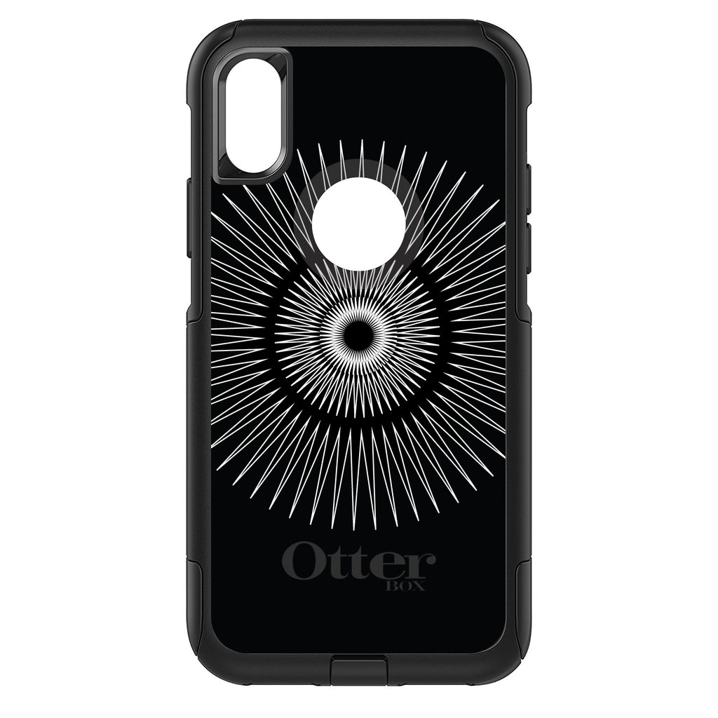 Black White Star Bursts OtterBox Commuter Case for iPhone & Galaxy, view 3