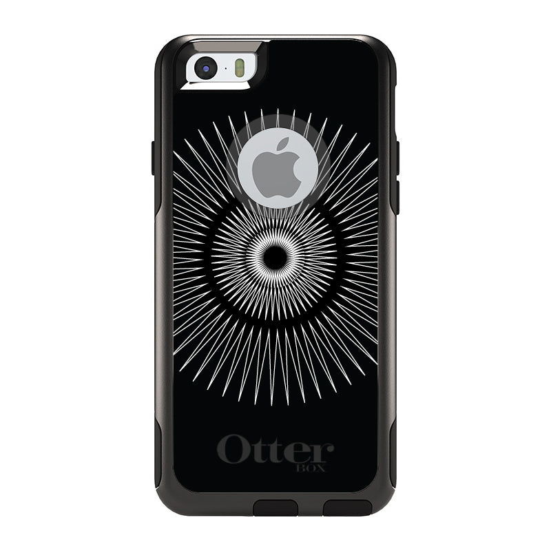 Black White Star Bursts OtterBox Commuter Case for iPhone & Galaxy, view 4