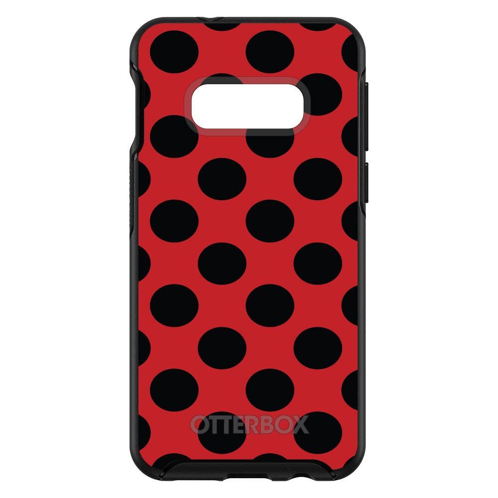 Black & Red Polka Dots OtterBox Symmetry Case for iPhone & Galaxy, view 7