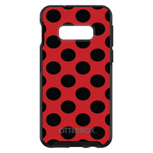 DistinctInk™ OtterBox Symmetry Series Case for Apple iPhone / Samsung Galaxy / Google Pixel - Black & Red Polka Dots