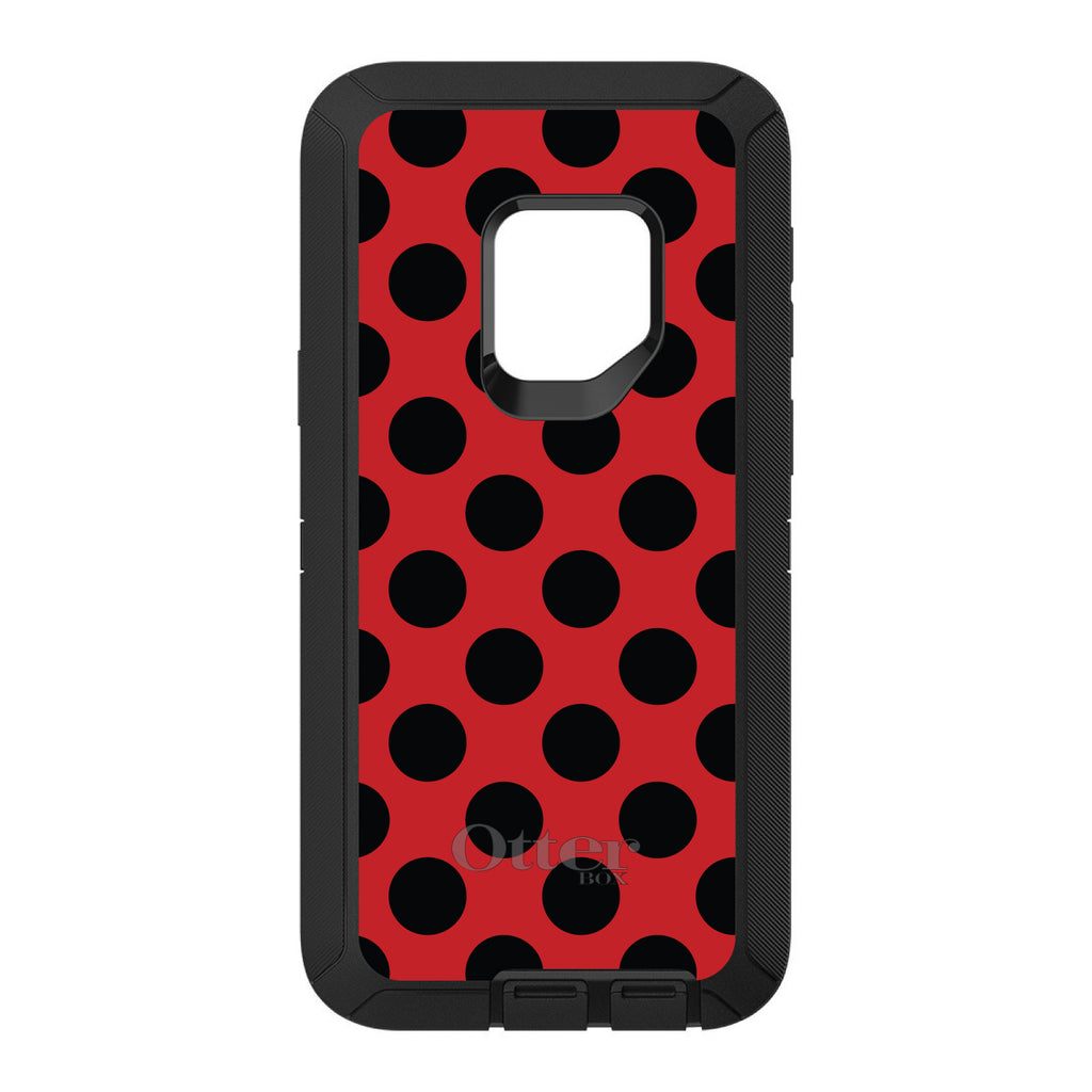 Black & Red Polka Dots OtterBox Defender Case for iPhone & Galaxy, view 9