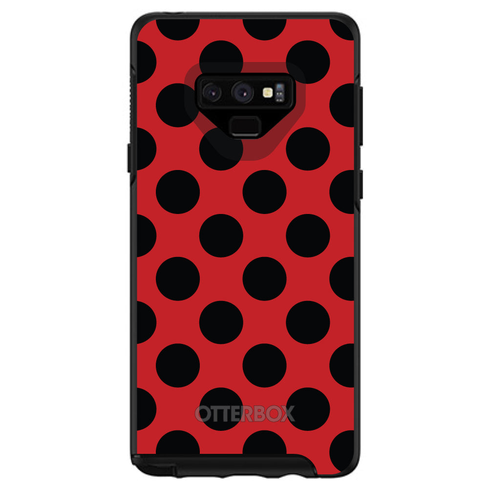 Black & Red Polka Dots OtterBox Symmetry Case for iPhone & Galaxy, view 13