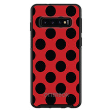 DistinctInk™ OtterBox Symmetry Series Case for Apple iPhone / Samsung Galaxy / Google Pixel - Black & Red Polka Dots