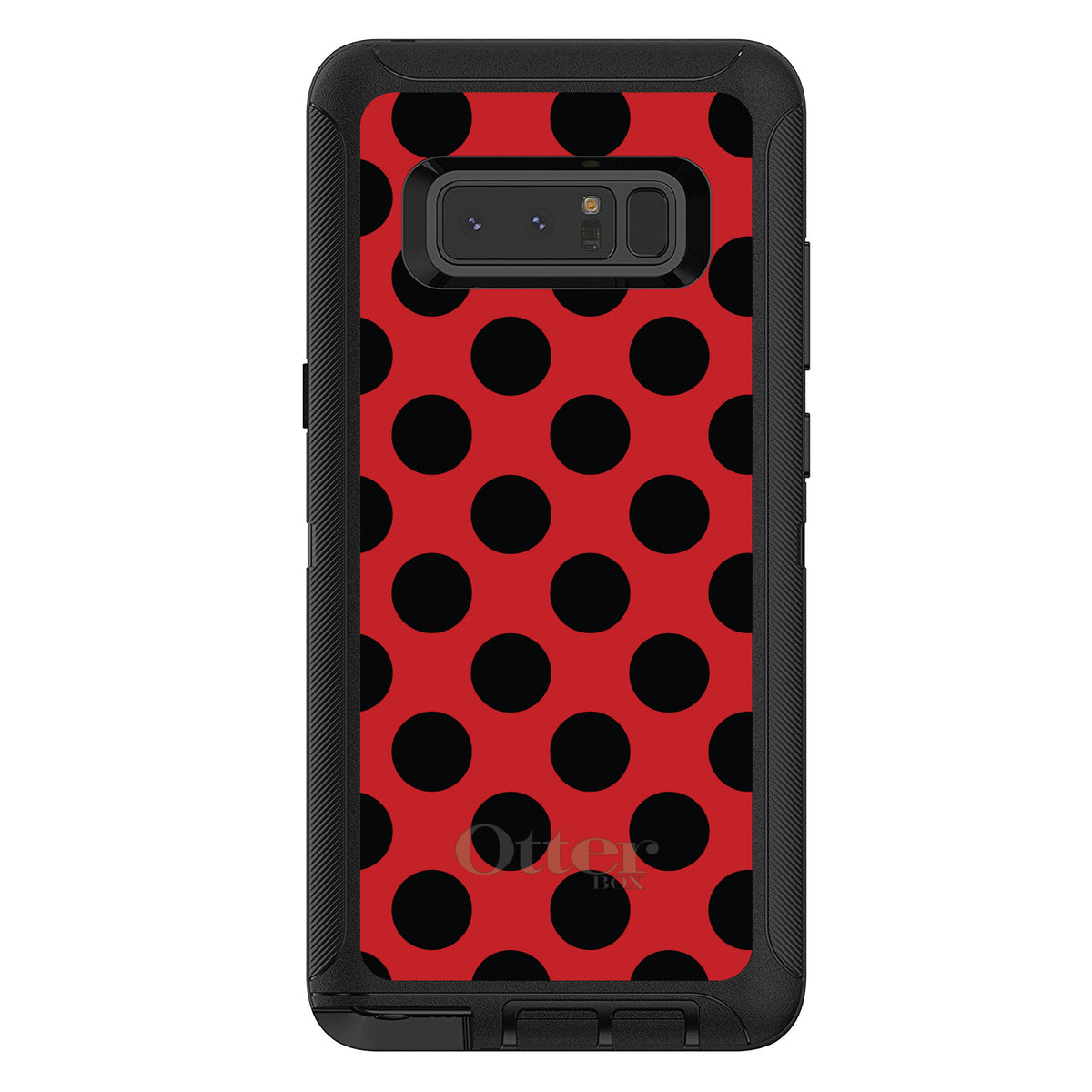 Black & Red Polka Dots OtterBox Defender Case for iPhone & Galaxy, view 15