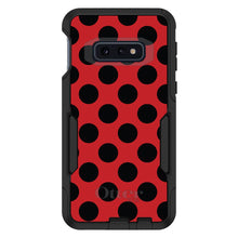 DistinctInk™ OtterBox Commuter Series Case for Apple iPhone or Samsung Galaxy - Black & Red Polka Dots