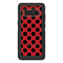 DistinctInk™ OtterBox Commuter Series Case for Apple iPhone or Samsung Galaxy - Black & Red Polka Dots