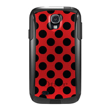 DistinctInk™ OtterBox Commuter Series Case for Apple iPhone or Samsung Galaxy - Black & Red Polka Dots