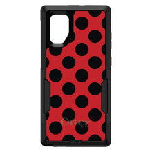 DistinctInk™ OtterBox Commuter Series Case for Apple iPhone or Samsung Galaxy - Black & Red Polka Dots
