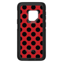 DistinctInk™ OtterBox Commuter Series Case for Apple iPhone or Samsung Galaxy - Black & Red Polka Dots