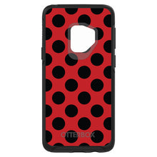 DistinctInk™ OtterBox Symmetry Series Case for Apple iPhone / Samsung Galaxy / Google Pixel - Black & Red Polka Dots
