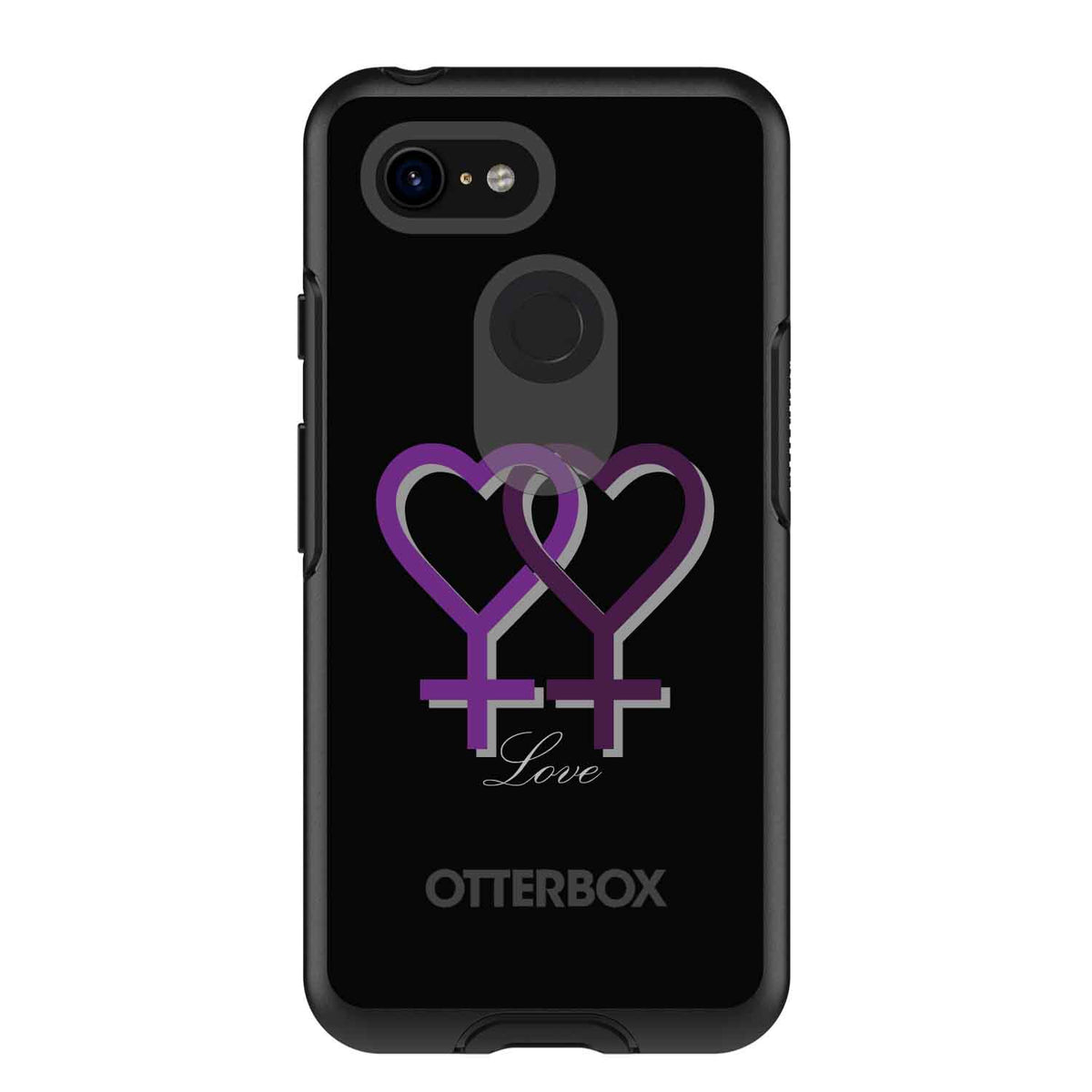 Lesbian Purple Symbols Love OtterBox Symmetry Case for iPhone & Galaxy, view 15