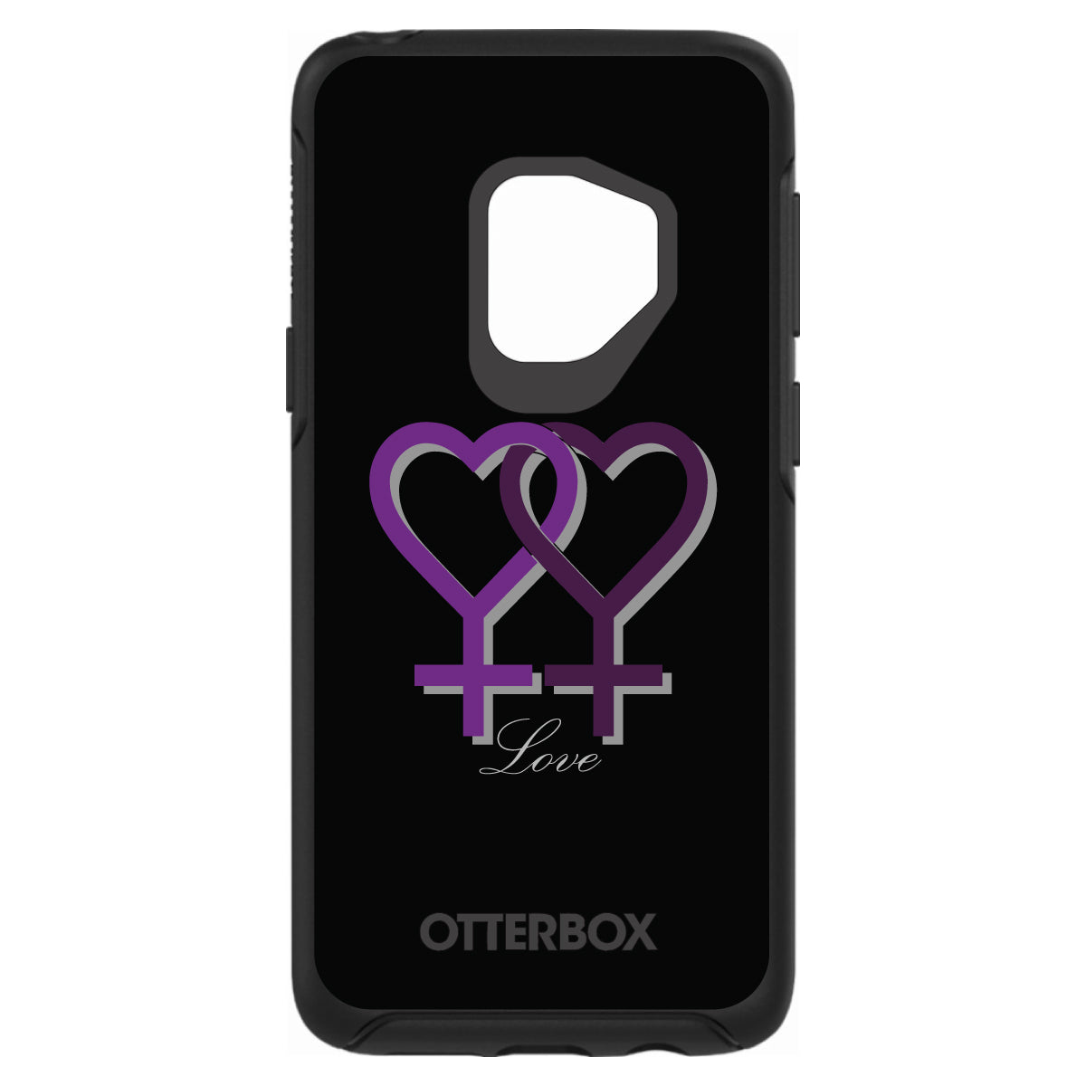 Lesbian Purple Symbols Love OtterBox Symmetry Case for iPhone & Galaxy, view 8
