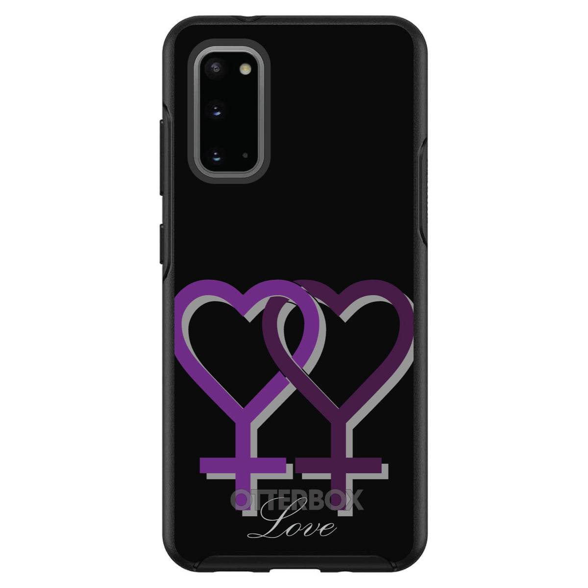 Lesbian Purple Symbols Love OtterBox Symmetry Case for iPhone & Galaxy, view 5