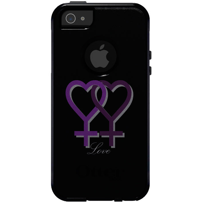 Lesbian Purple Symbols Love OtterBox Commuter Case for iPhone & Galaxy, view 5