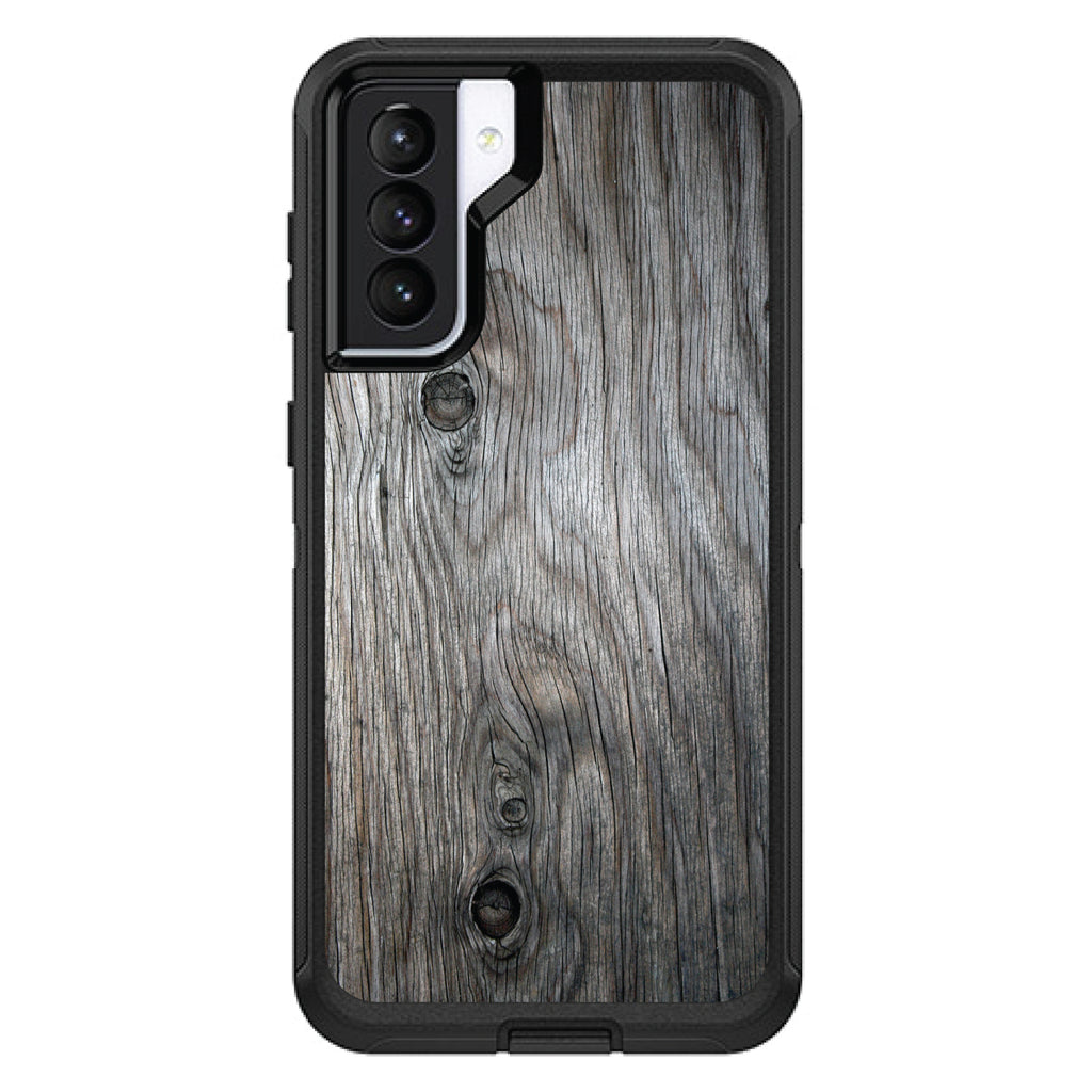 Grey Weathered Wood Grain Print OtterBox Defender Case for iPhone & Galaxy, view 6
