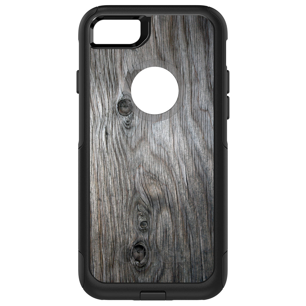 Grey Weathered Wood Grain Print OtterBox Commuter Case for iPhone & Galaxy