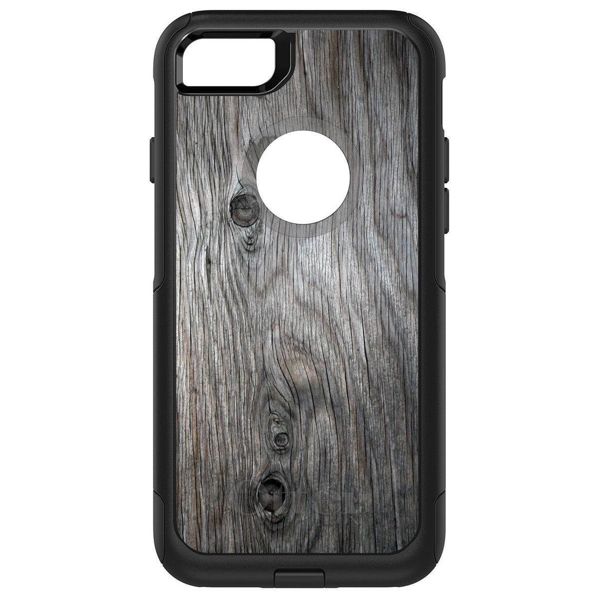 Grey Weathered Wood Grain Print OtterBox Commuter Case for iPhone & Galaxy