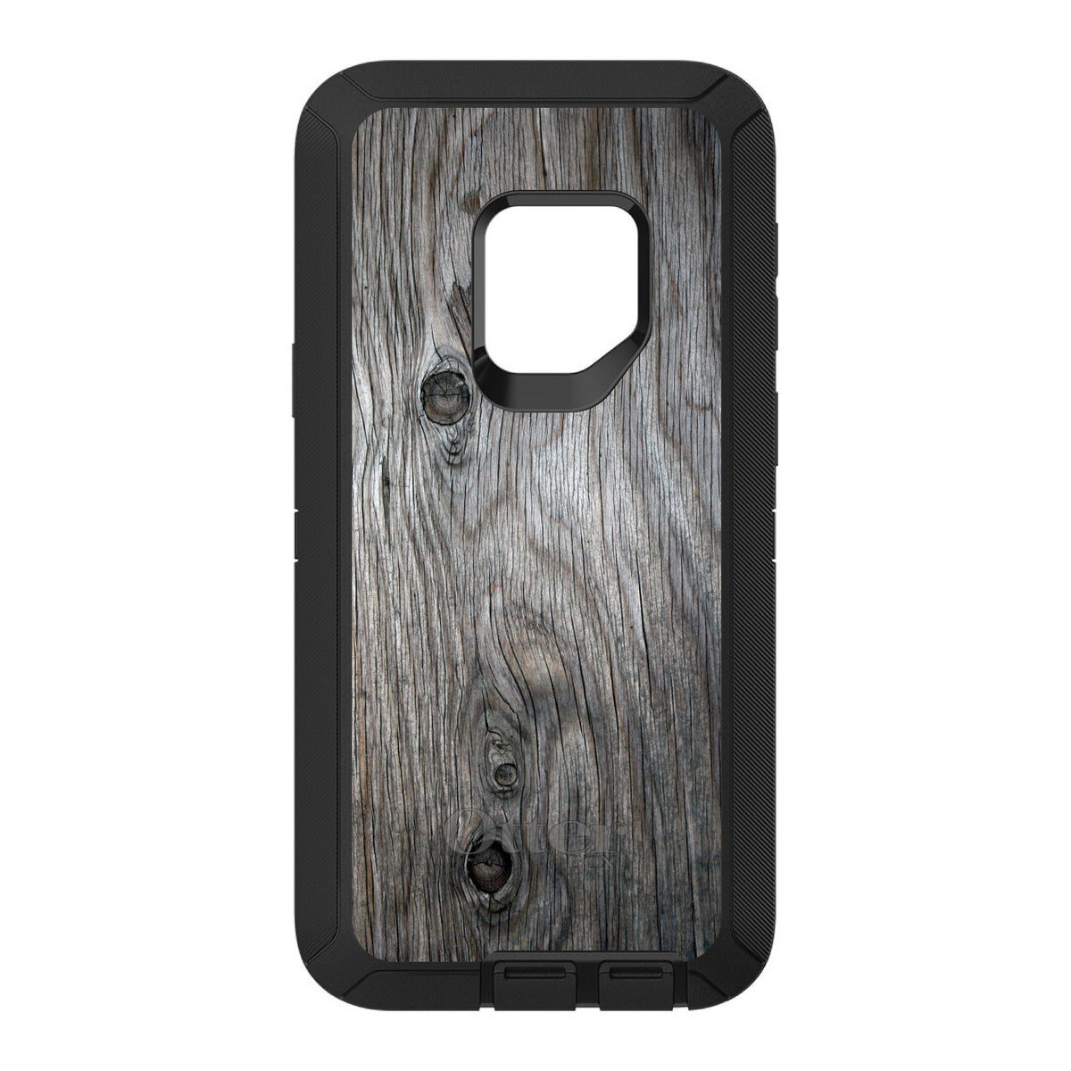 Grey Weathered Wood Grain Print OtterBox Defender Case for iPhone & Galaxy, view 11
