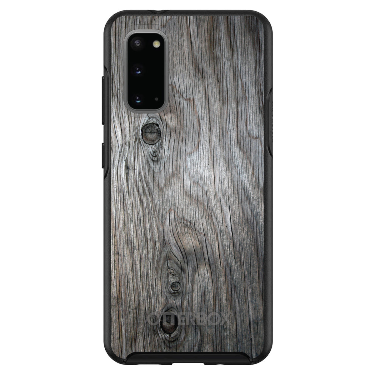 Grey Weathered Wood Grain Print OtterBox Symmetry Case for iPhone & Galaxy, view 5
