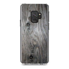 DistinctInk® Clear Shockproof Hybrid Case for Apple iPhone / Samsung Galaxy / Google Pixel - Grey Weathered Wood Grain Print
