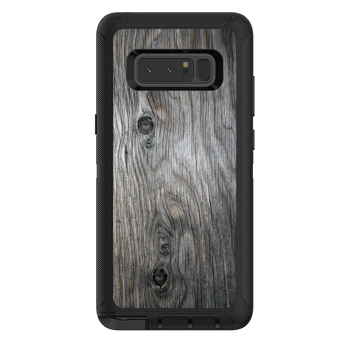 Grey Weathered Wood Grain Print OtterBox Defender Case for iPhone & Galaxy, view 17