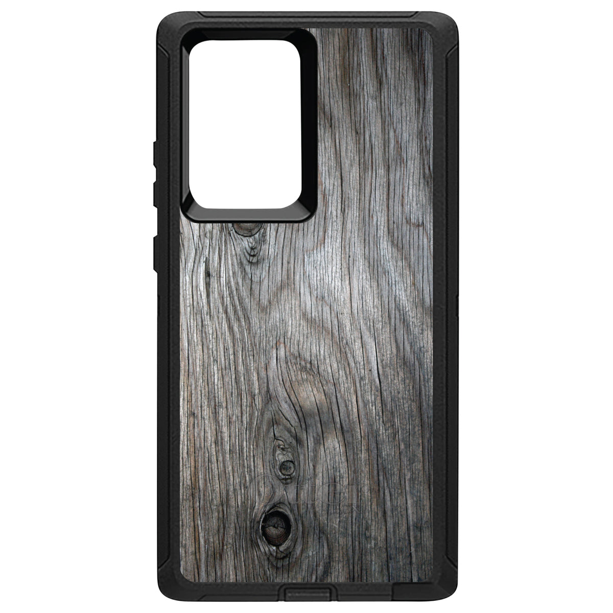Grey Weathered Wood Grain Print OtterBox Defender Case for iPhone & Galaxy, view 13
