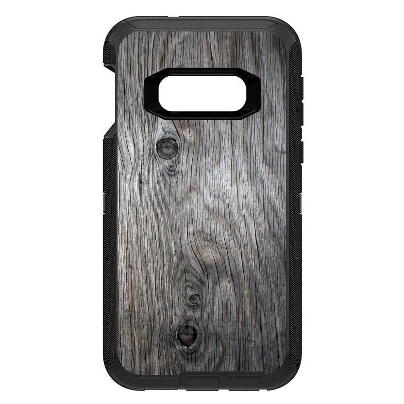 Grey Weathered Wood Grain Print OtterBox Defender Case for iPhone & Galaxy, view 10