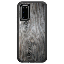 DistinctInk™ OtterBox Defender Series Case for Apple iPhone / Samsung Galaxy / Google Pixel - Grey Weathered Wood Grain Print
