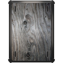 DistinctInk™ OtterBox Defender Series Case for Apple iPad / iPad Pro / iPad Air / iPad Mini - Grey Weathered Wood Grain Print