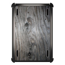 DistinctInk™ OtterBox Defender Series Case for Apple iPad / iPad Pro / iPad Air / iPad Mini - Grey Weathered Wood Grain Print