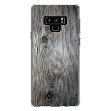 DistinctInk® Clear Shockproof Hybrid Case for Apple iPhone / Samsung Galaxy / Google Pixel - Grey Weathered Wood Grain Print