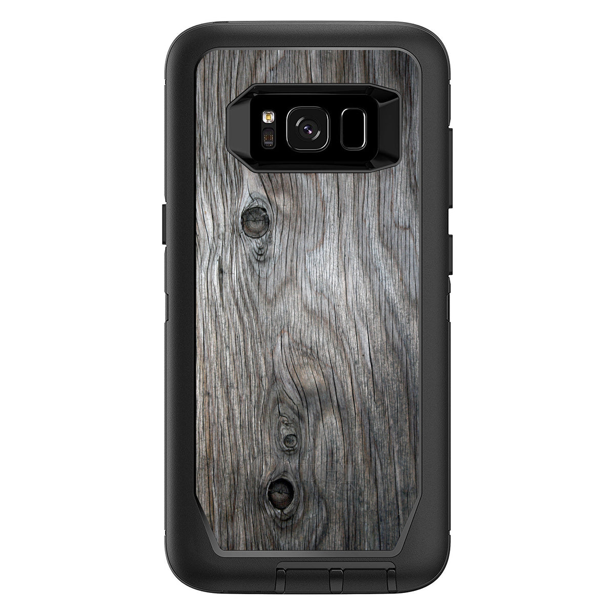 Grey Weathered Wood Grain Print OtterBox Defender Case for iPhone & Galaxy, view 12