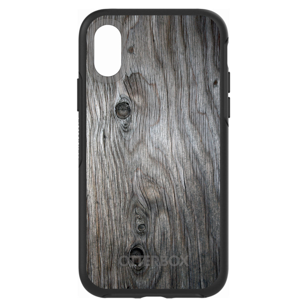 Grey Weathered Wood Grain Print OtterBox Symmetry Case for iPhone & Galaxy, view 4
