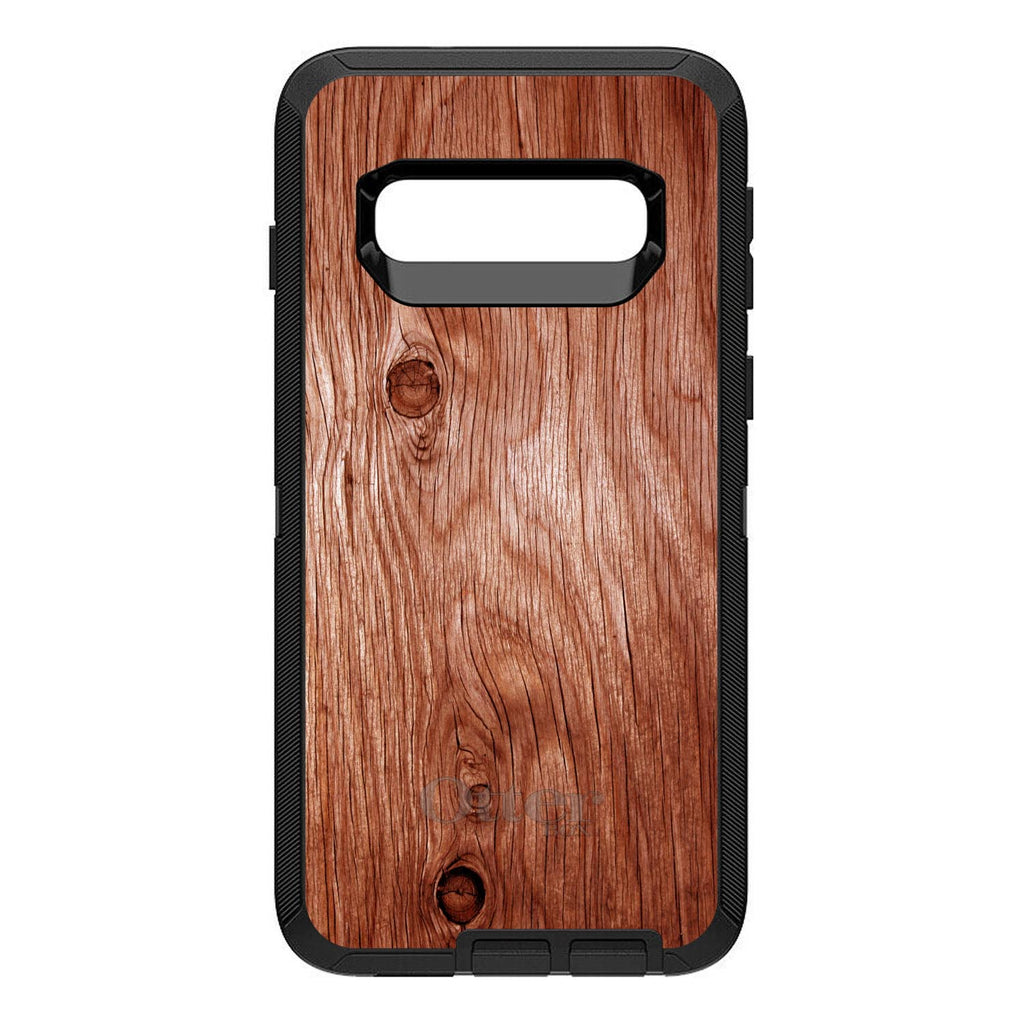 Orange Weathered Wood Grain Print OtterBox Defender Case for iPhone & Galaxy, view 9