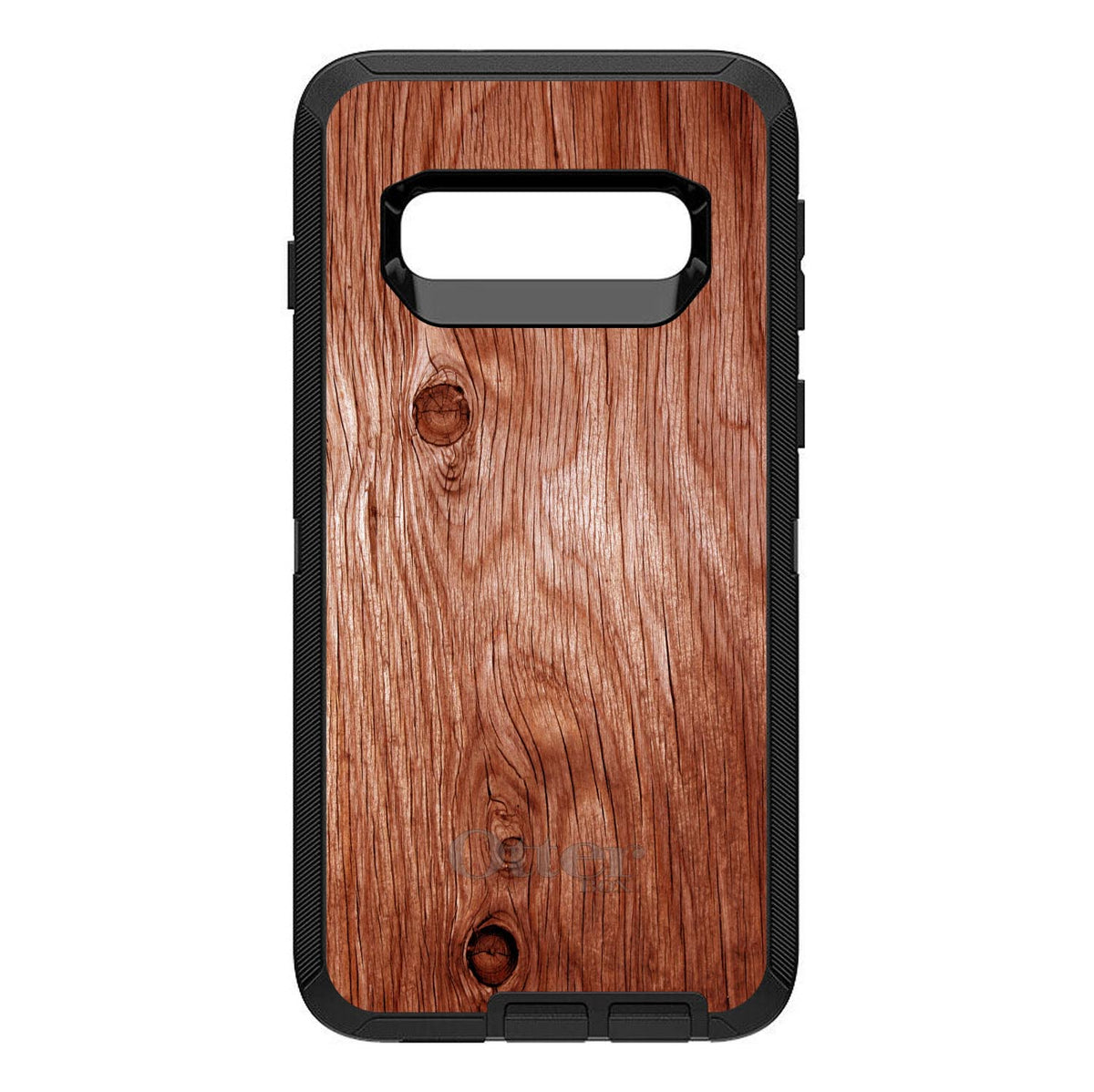 Orange Weathered Wood Grain Print OtterBox Defender Case for iPhone & Galaxy, view 9