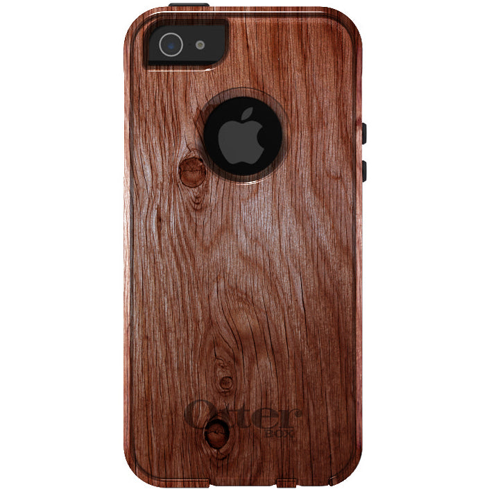 Orange Weathered Wood Grain Print OtterBox Commuter Case for iPhone & Galaxy, view 5