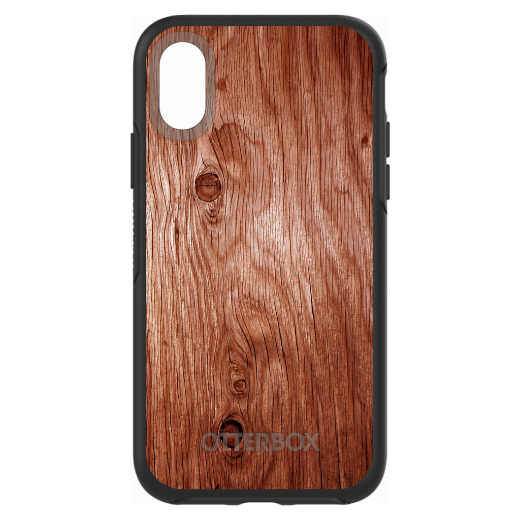 Orange Weathered Wood Grain Print OtterBox Symmetry Case for iPhone & Galaxy, view 4