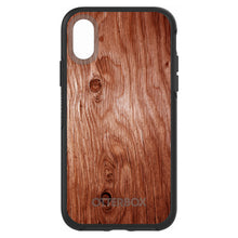 DistinctInk™ OtterBox Symmetry Series Case for Apple iPhone / Samsung Galaxy / Google Pixel - Orange Weathered Wood Grain Print