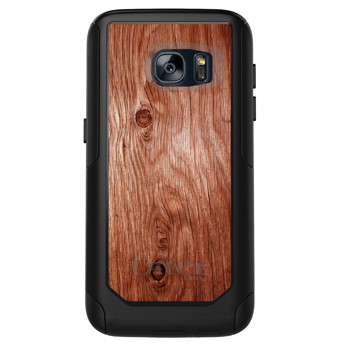 Orange Weathered Wood Grain Print OtterBox Commuter Case for iPhone & Galaxy, view 11