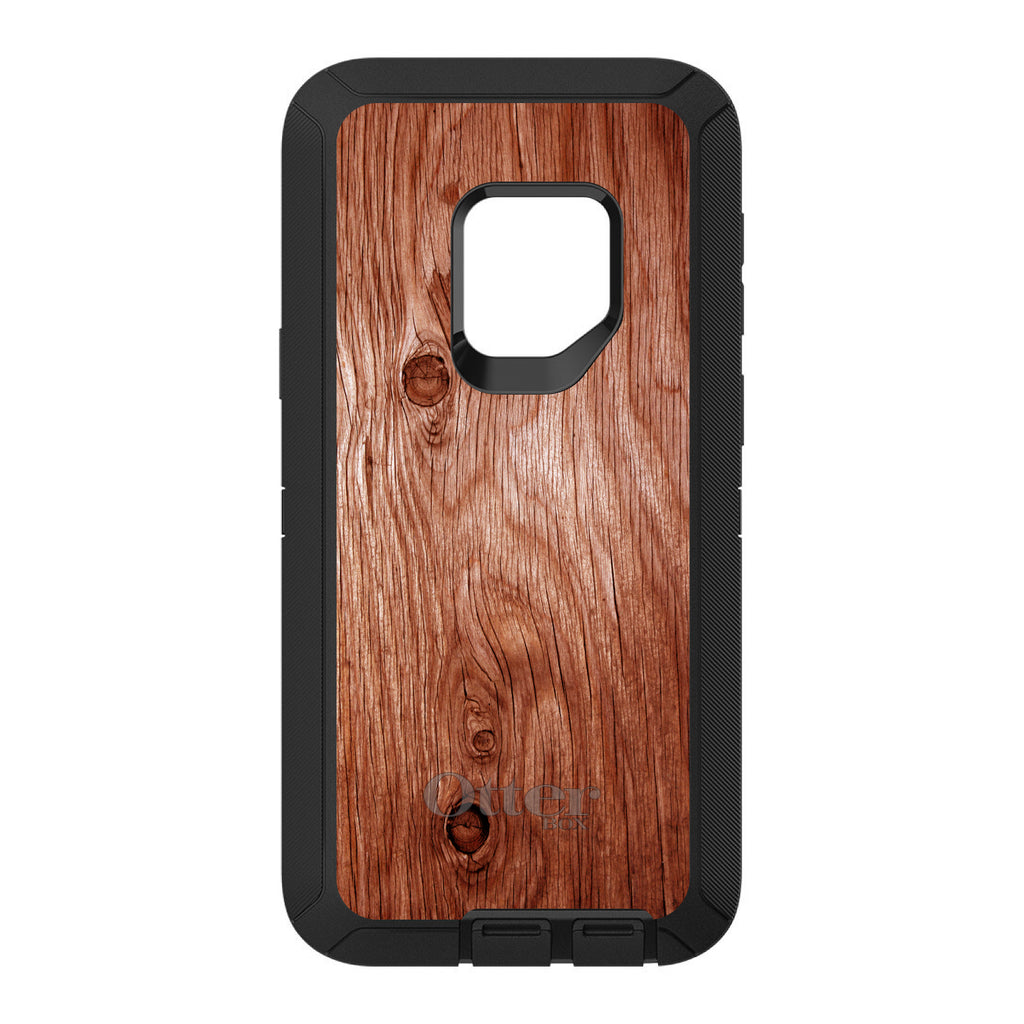Orange Weathered Wood Grain Print OtterBox Defender Case for iPhone & Galaxy, view 11