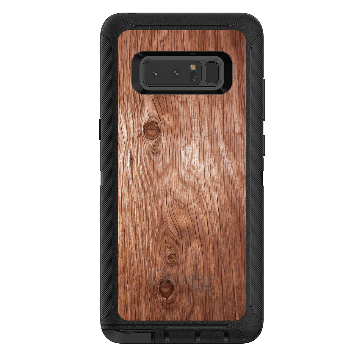 Orange Weathered Wood Grain Print OtterBox Defender Case for iPhone & Galaxy, view 17
